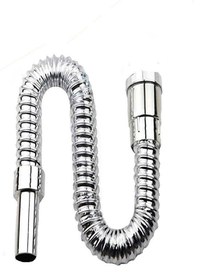 SUNBIRD Kitchen Sink Waste Drain Pipe - Chrome Flexible Hose for Bathroom Wash Basin - 1 1/2" Outlet Tube Connector to Connect Water Line - 2pcs - Image 4